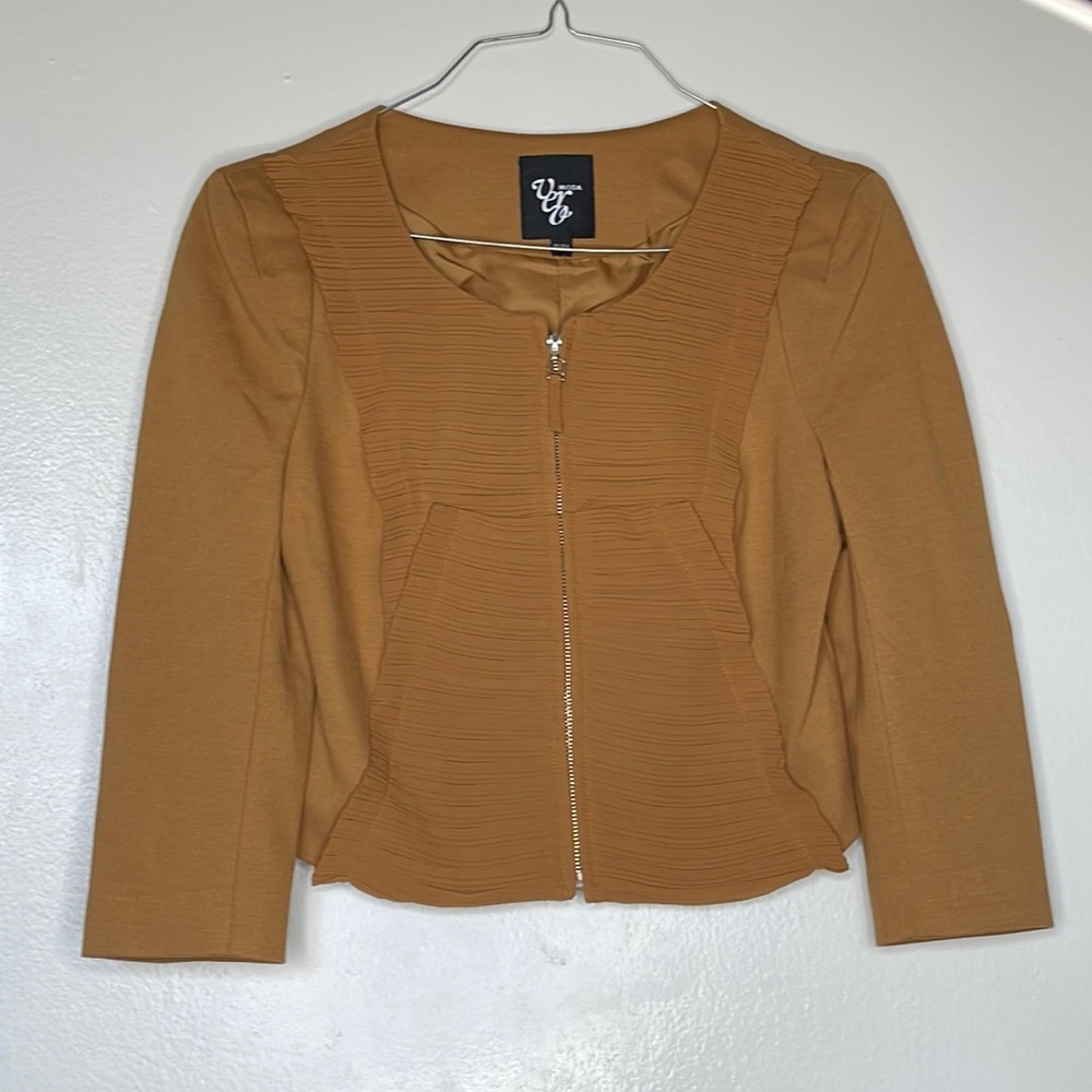 Vero Moda Light Brown Cropped Jacket